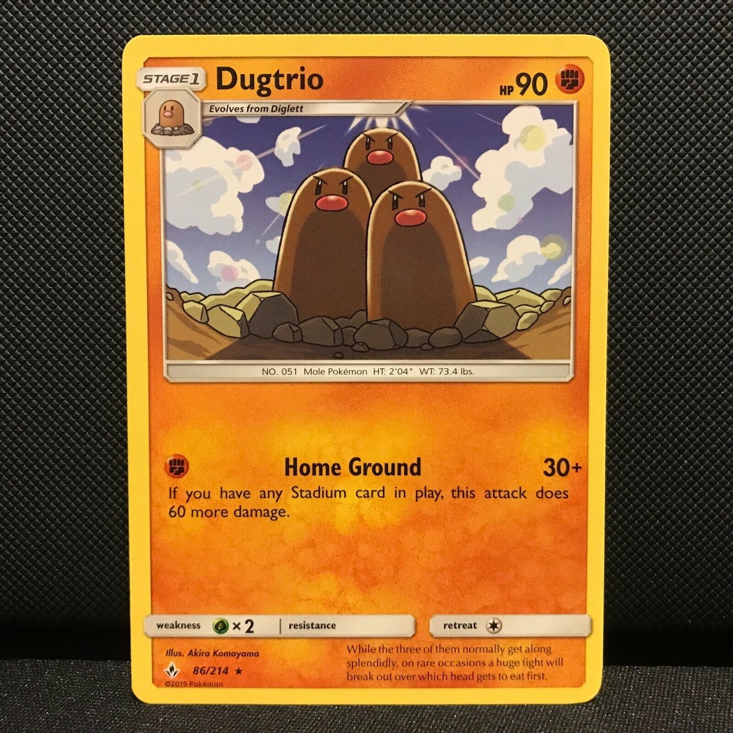 Dugtrio 86/214 - Unbroken Bonds Pokemon Card - NM/Mint
