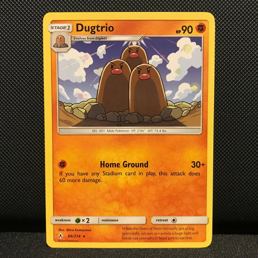 Dugtrio 86/214 - Unbroken Bonds Pokemon Card - NM/Mint