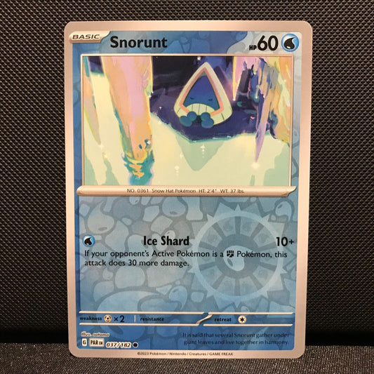 Snorunt Reverse Holo 037/182 - Paradox Rift Pokemon Card - NM/Mint