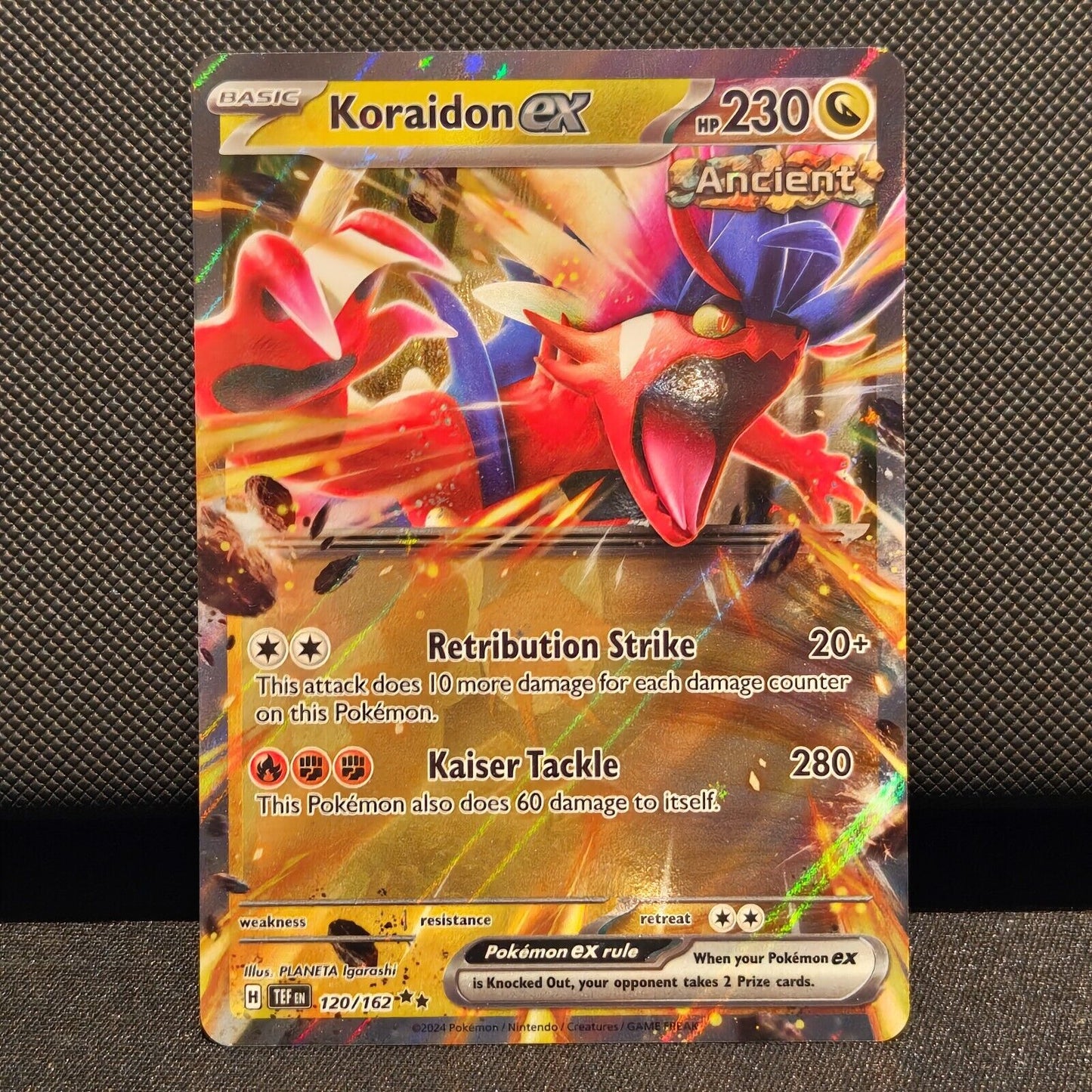 Koraidon EX 120/162 - Temporal Forces Pokemon Card - NM/Mint