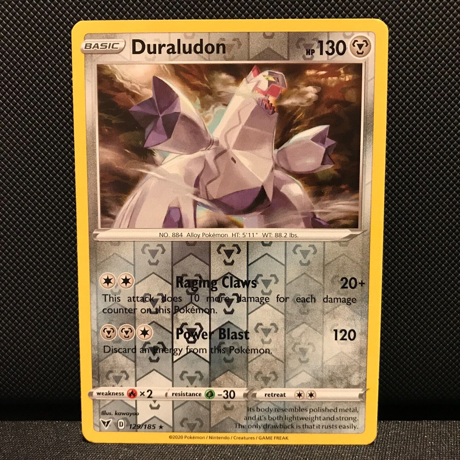 Duraludon Reverse Holo 129/185 - Vivid Voltage Pokemon Card - NM/Mint