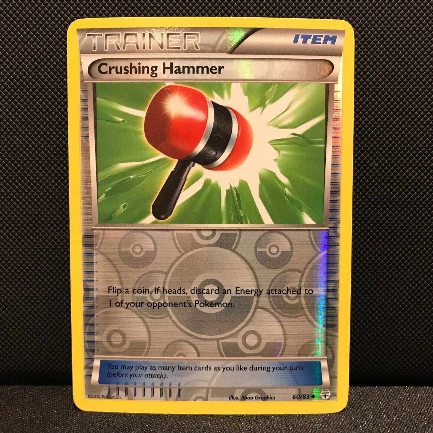 Crushing Hammer Reverse Holo 60/83 - Generations Pokemon Card - NM/Mint