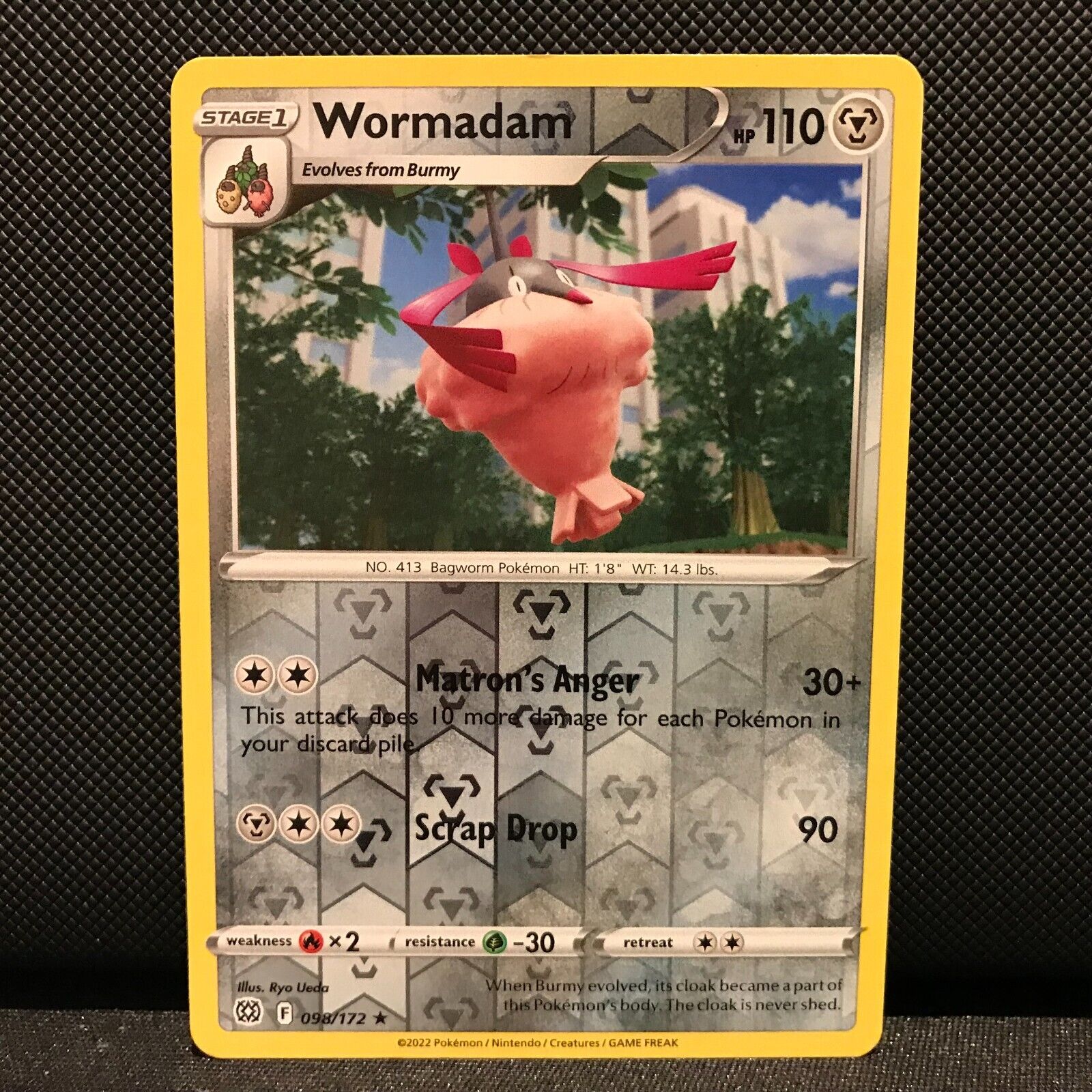 Wormadam Reverse Holo 98/172 - Brilliant Stars Pokemon Card - NM/Mint