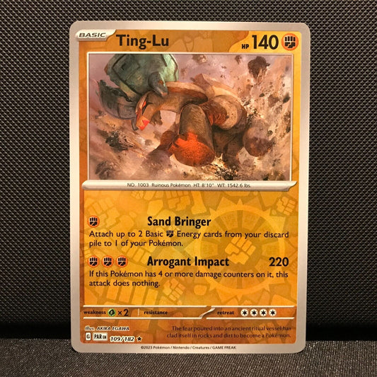 Ting-Lu Reverse Holo 109/182 - Paradox Rift Pokemon Card - NM/Mint