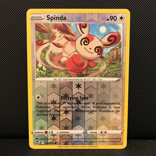 Spinda Reverse Holo 141/195 - Silver Tempest Pokemon Card - NM/Mint