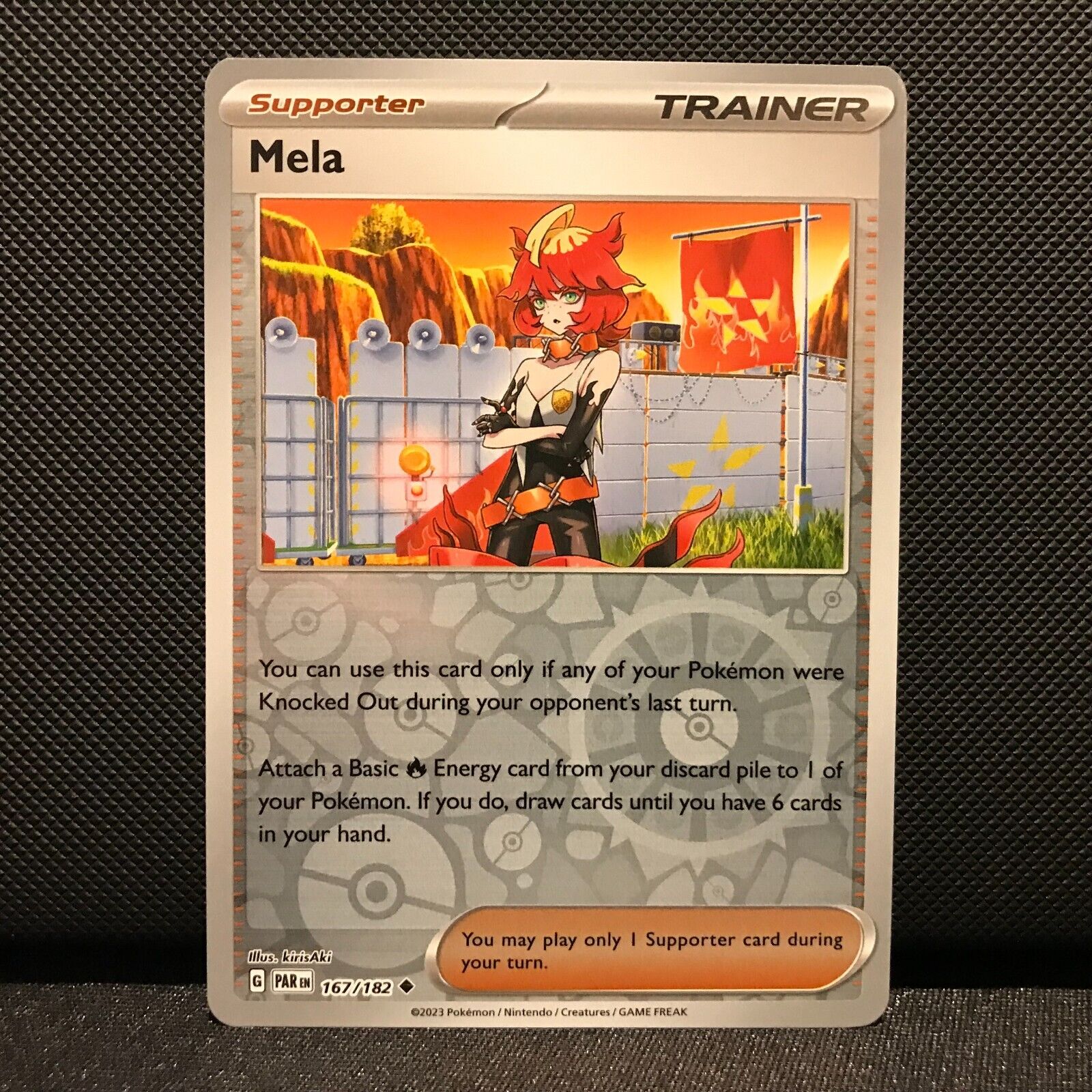 Mela Reverse Holo 167/182 - Paradox Rift Pokemon Card - NM/Mint