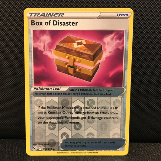 Box of Disaster Reverse Holo 154/196 - Lost Origin Pokemon Card - NM/Mint