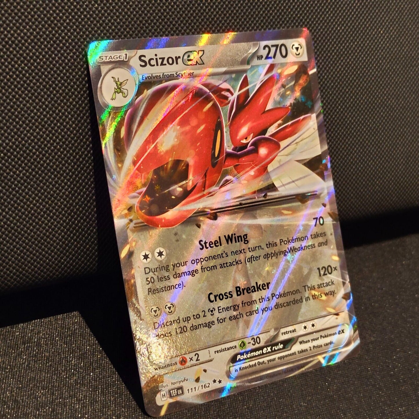 Scizor EX 111/162 - Temporal Forces Pokemon Card - NM/Mint