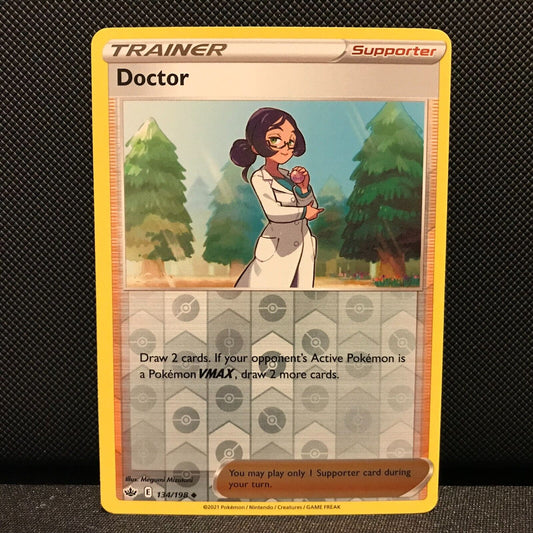 Doctor Reverse Holo 134/198 - Chilling Reign Pokemon Card - NM/Mint