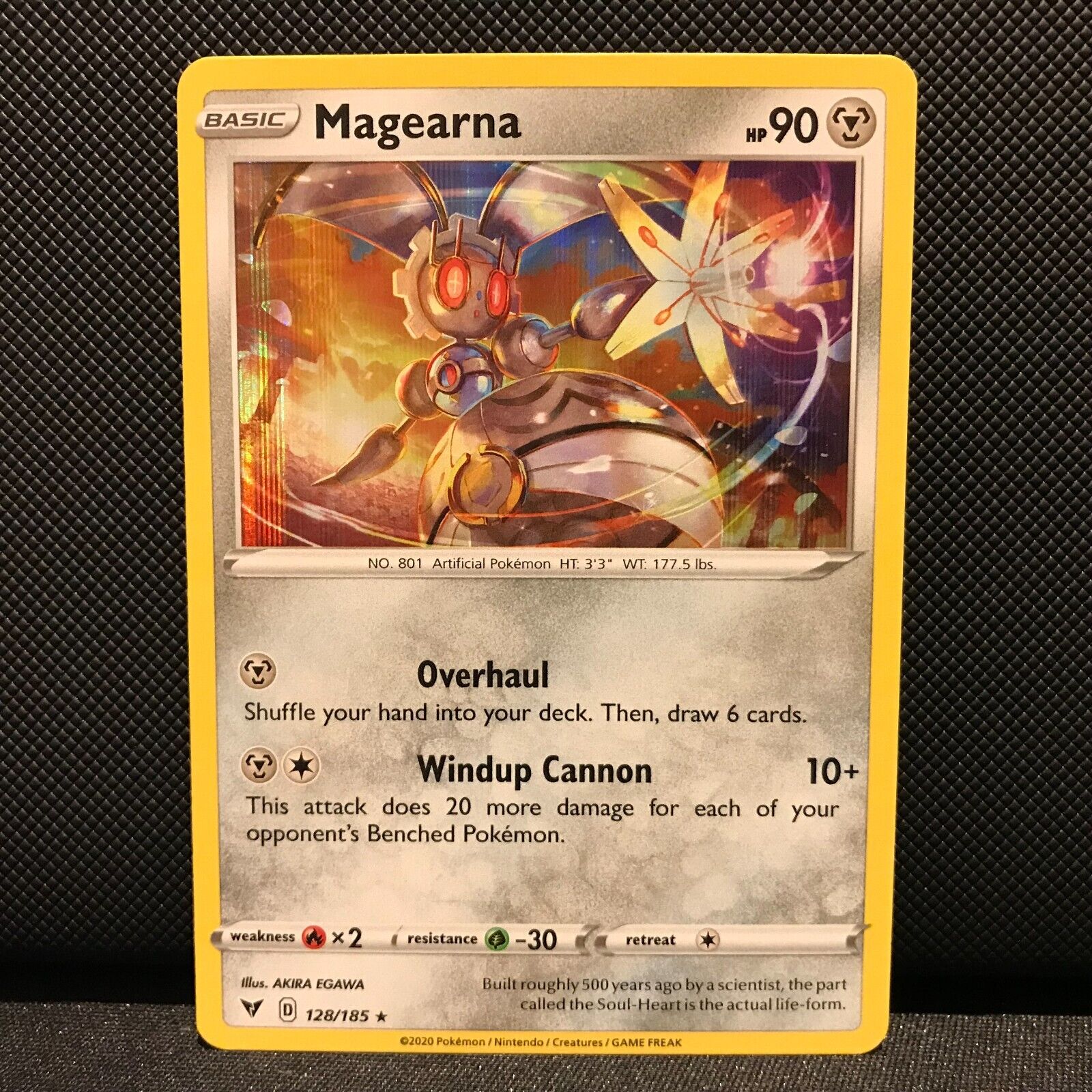 Magearna Holo 128/185 - Vivid Voltage Pokemon Card - NM/Mint