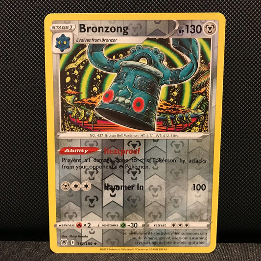 Bronzong Reverse Holo 112/189 - Astral Radiance Pokemon Card - NM/Mint