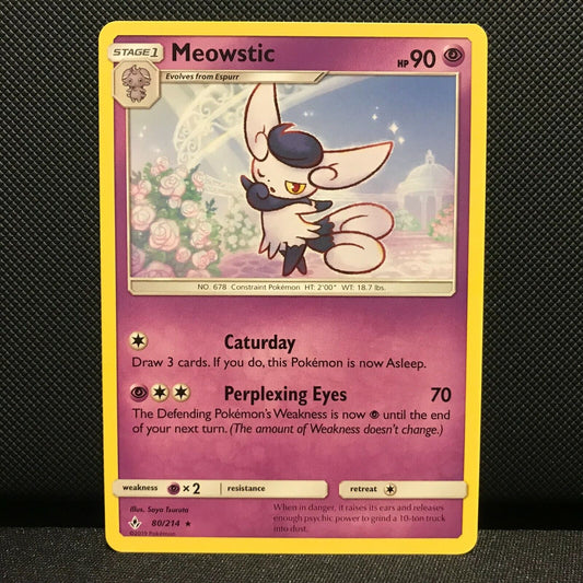 Meowstic 80/214 - Unbroken Bonds Pokemon Card - NM/Mint