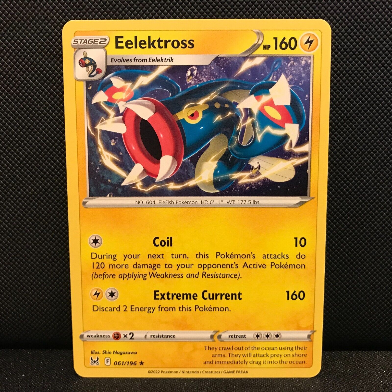 Eelektross 61/196 - Lost Origin Pokemon Card - NM/Mint