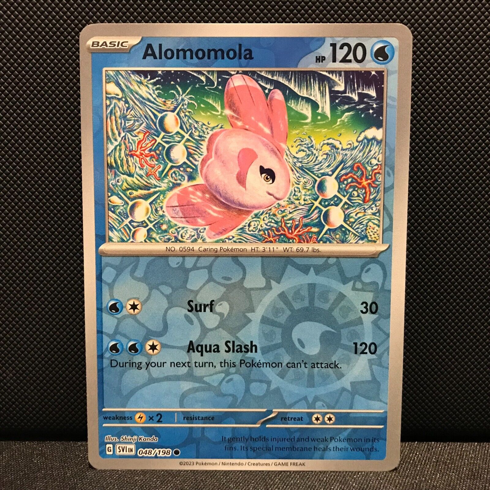 Alomomola Reverse Holo 048/198 - SV1EN Base Set Pokemon Card - NM/Mint