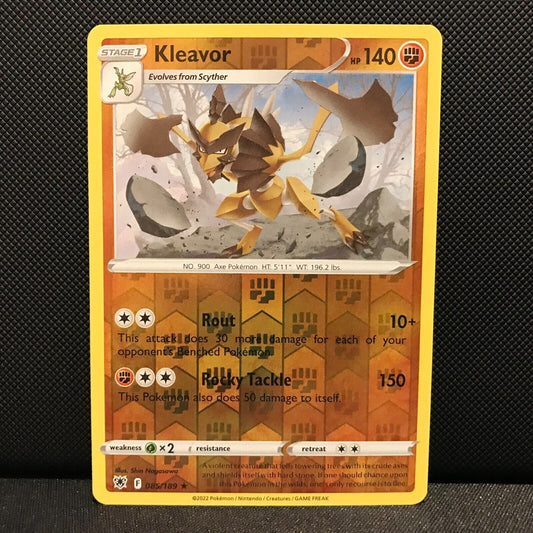 Kleavor Reverse Holo 85/189 - Astral Radiance Pokemon Card - NM/Mint