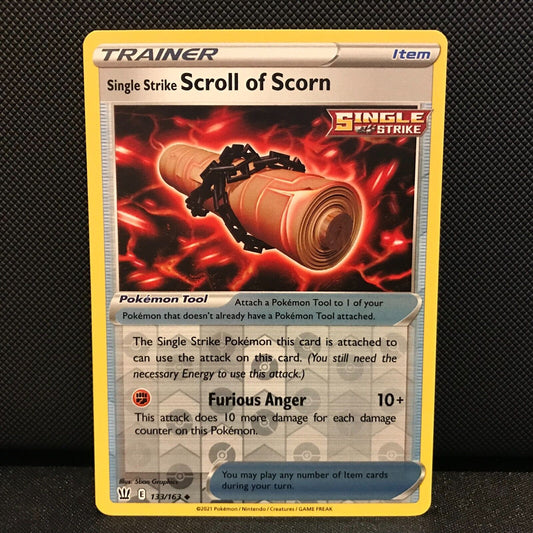 Scroll of Scorn Reverse Holo 133/163 - Battle Styles Pokemon Card - NM/Mint
