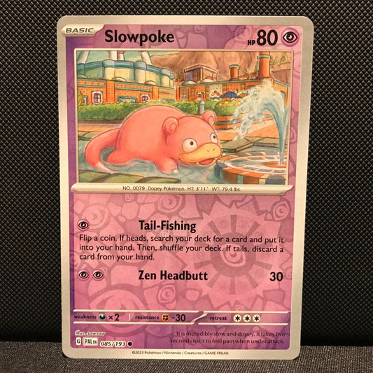 Slowpoke Reverse Holo 085/193 - SV2 Paldea Evolved Pokemon Card - NM/Mint