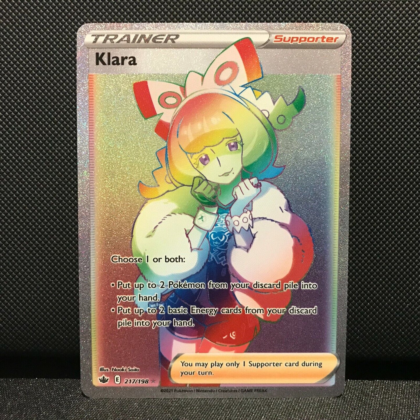 Klara 217/198 - Chilling Reign Pokemon Card - NM/Mint