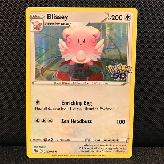 Blissey Holo 52/78 - Pokemon GO Card - NM/Mint