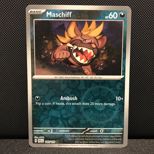 Maschiff Reverse Holo 141/193 - SV2 Paldea Evolved Pokemon Card - NM/Mint
