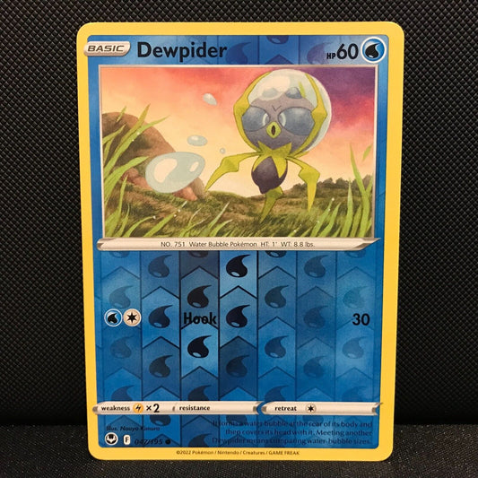 Dewpider Reverse Holo 47/195 - Silver Tempest Pokemon Card - NM/Mint