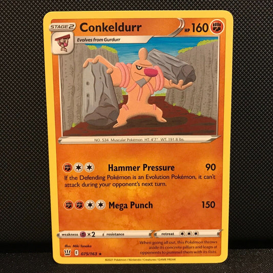 Conkeldurr 75/163 - Battle Styles Pokemon Card - NM/Mint