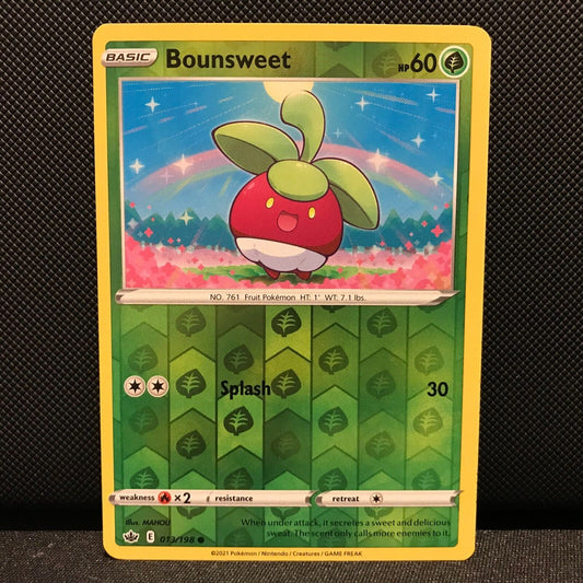 Bounsweet Reverse Holo 13/198 - Chilling Reign Pokemon Card - NM/Mint