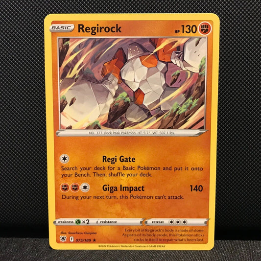 Regirock 75/189 - Astral Radiance Pokemon Card - NM/Mint