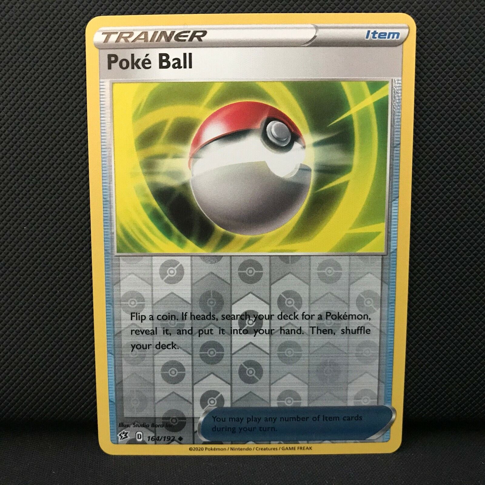 Poké Ball Reverse Holo 164/192 - Sword & Shield Rebel Clash Pokemon Card - Mint