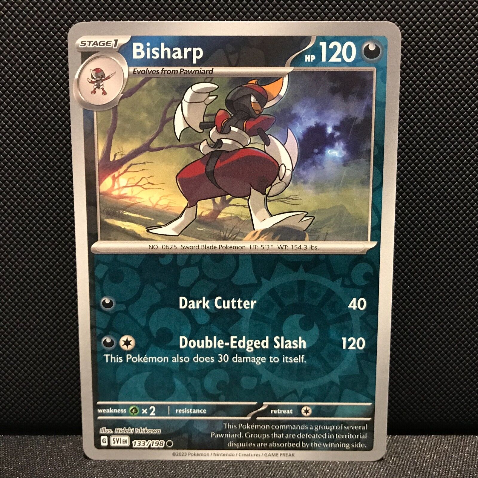 Bisharp Reverse Holo 133/198 - SV1EN Base Set Pokemon Card - NM/Mint