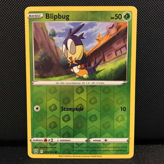 Blipbug Reverse Holo 17/163 - Battle Styles Pokemon Card - NM/Mint