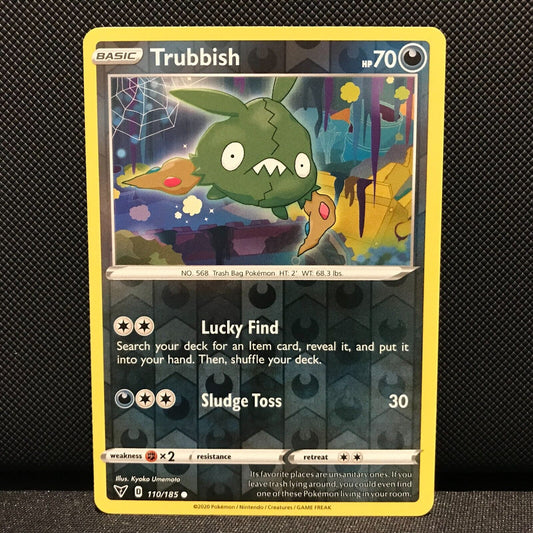 Trubbish Reverse Holo 110/185 - Vivid Voltage Pokemon Card - NM/Mint