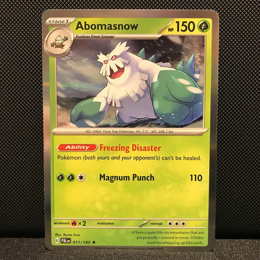 Abomasnow Holo 011/193 - SV2 Paldea Evolved Pokemon Card - NM/Mint