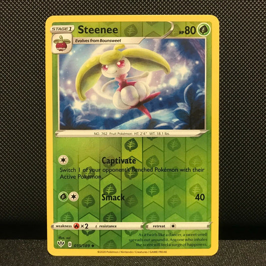 Steenee Reverse Holo 15/189 - Darkness Ablaze Pokemon Card - NM/Mint