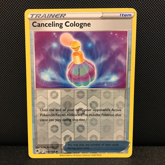 Canceling Cologne Reverse Holo 136/189 - Astral Radiance Pokemon Card - NM/Mint