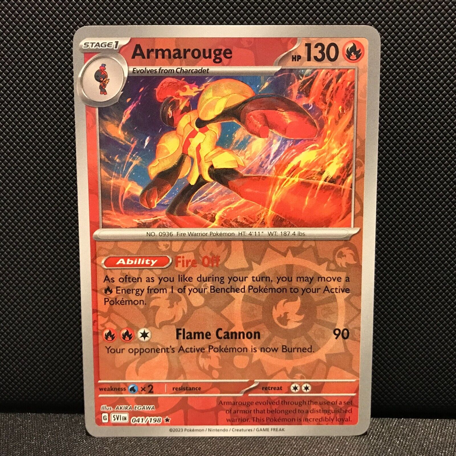 Armarouge Holo 041/198 - SV1EN Base Set Pokemon Card - NM/Mint
