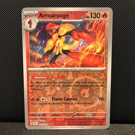 Armarouge Holo 041/198 - SV1EN Base Set Pokemon Card - NM/Mint