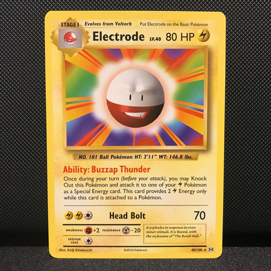 Electrode 40/108 - Evolutions Pokemon Card - NM/Mint