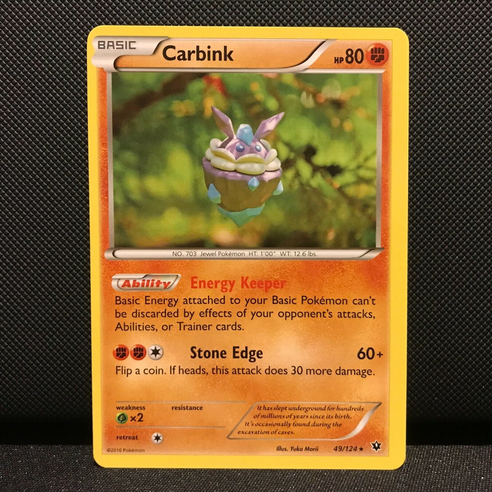 Carbink 49/124 - Fates Collide Pokemon Card - NM/Mint