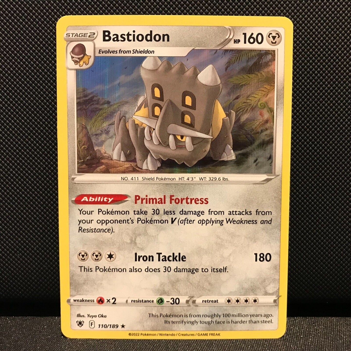 Bastiodon Holo 110/189 - Astral Radiance Pokemon Card - NM/Mint