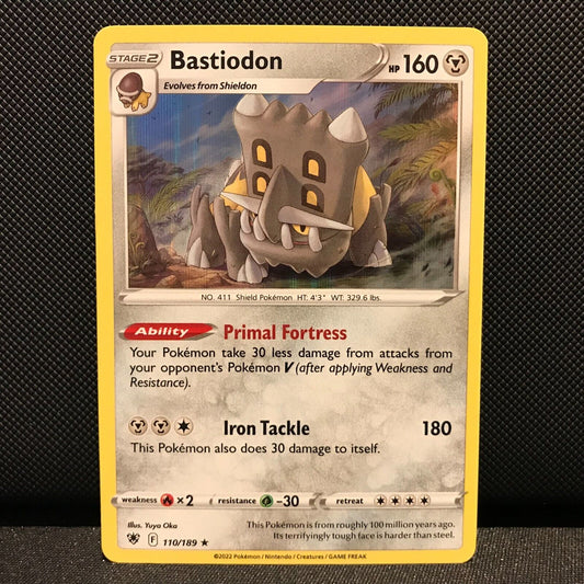 Bastiodon Holo 110/189 - Astral Radiance Pokemon Card - NM/Mint