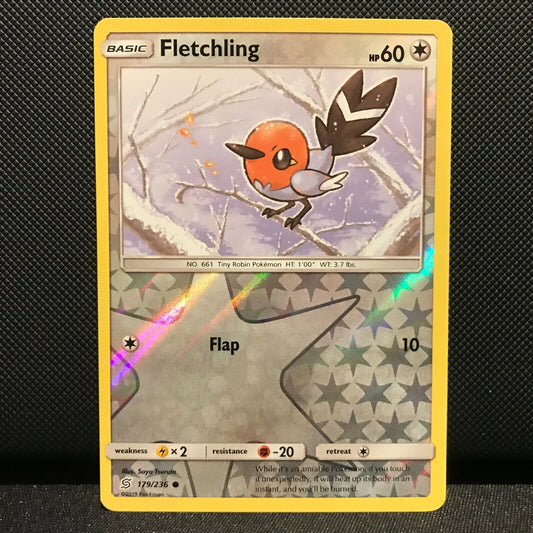 Fletchling Reverse Holo 179/236 - Unified Minds Pokemon Card - NM/Mint