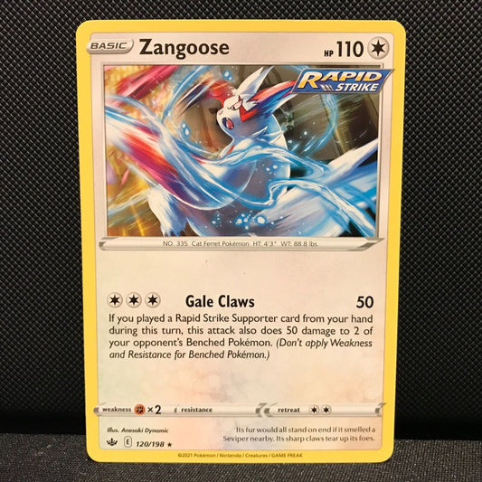 Zangoose 120/198 - Chilling Reign Pokemon Card - NM/Mint
