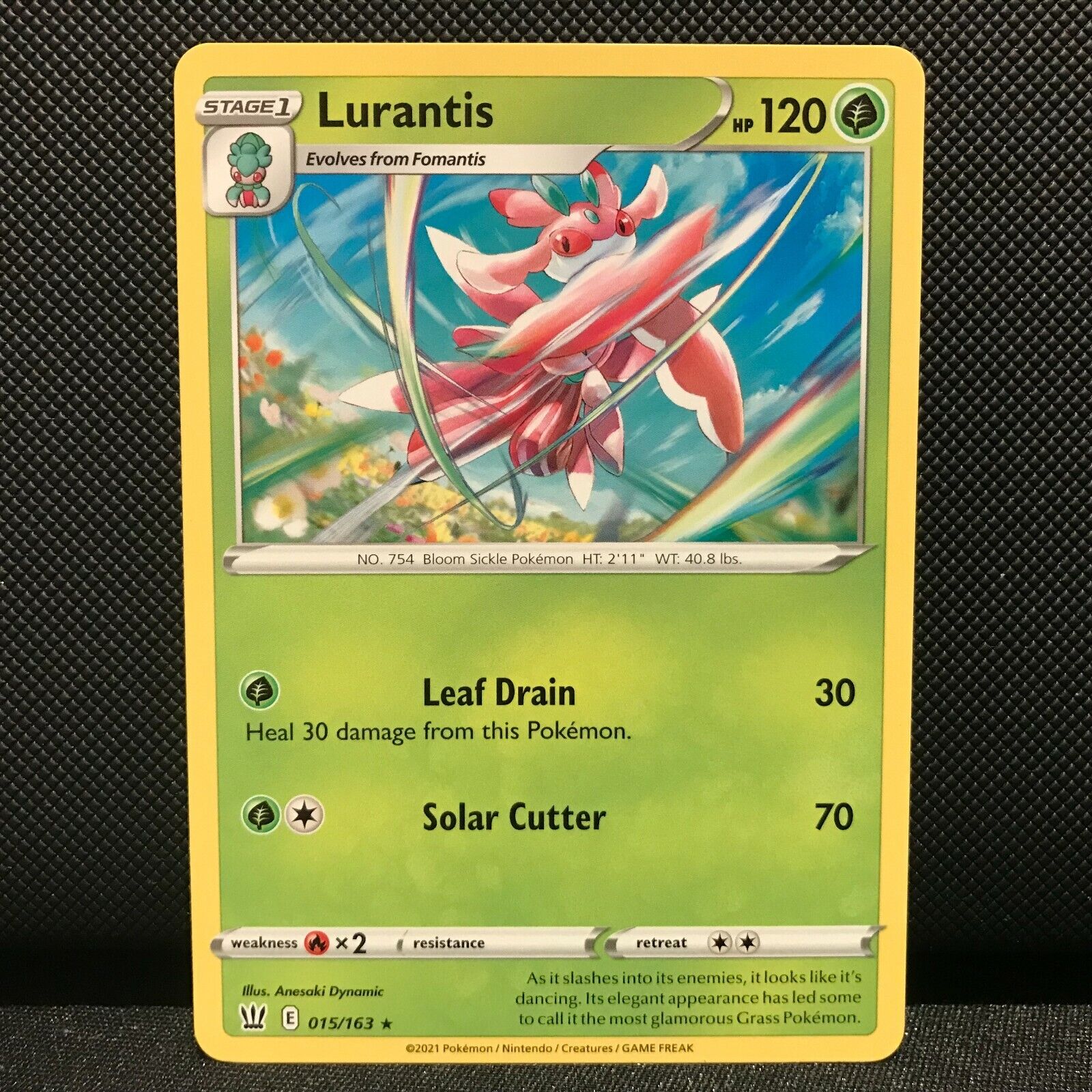 Lurantis 15/163 - Battle Styles Pokemon Card - NM/Mint
