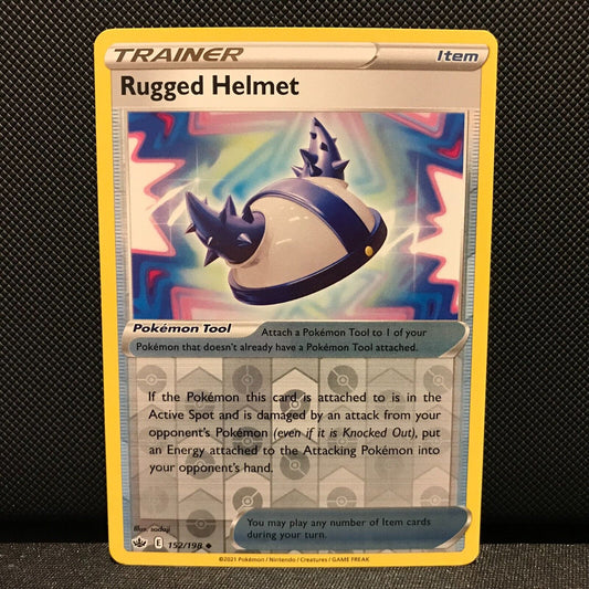 Rugged Helmet Reverse Holo 152/198 - Chilling Reign Pokemon Card - NM/Mint