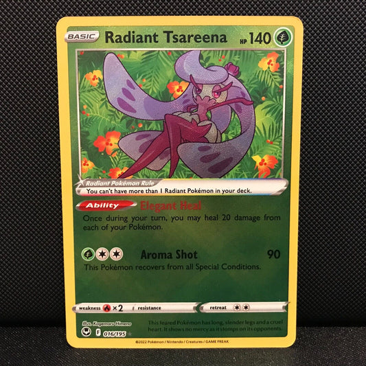 Radiant Tsareena 16/195 - Silver Tempest Pokemon Card - NM/Mint