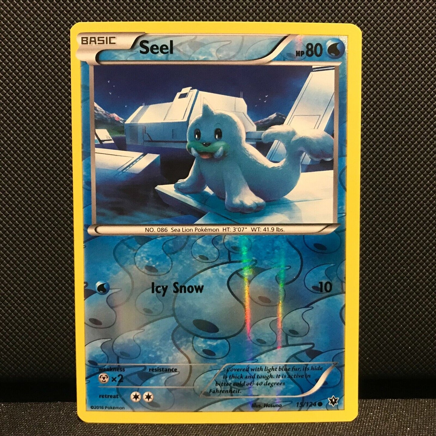 Seel Reverse Holo 15/124 - Fates Collide Pokemon Card - NM/Mint