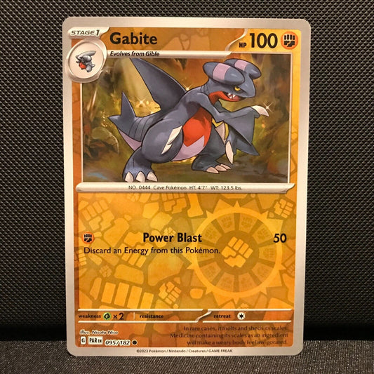 Gabite Reverse Holo 095/182 - Paradox Rift Pokemon Card - NM/Mint