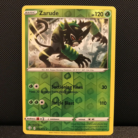 Zarude Reverse Holo 16/72 - Shining Fates Pokemon Card - NM/Mint