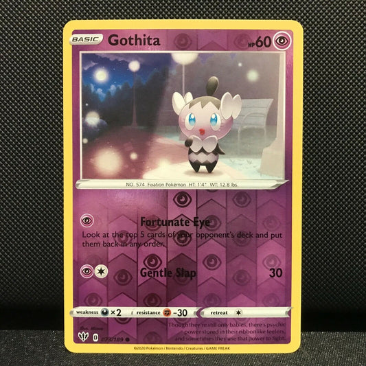 Gothita Reverse Holo 73/189 - Darkness Ablaze Pokemon Card - NM/Mint